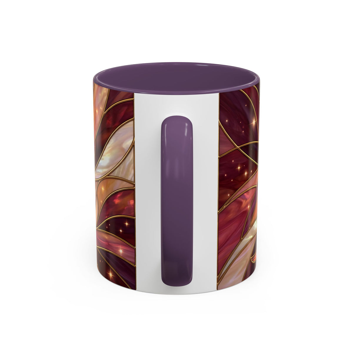 Rose Glow Hummingbird Stained Glass Style Mug