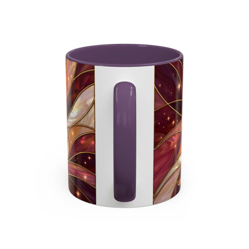 Rose Glow Hummingbird Stained Glass Style Mug