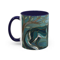 Forest Wolf Stained Glass Style Mug