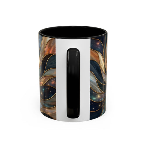 Celestial Night Fox Stained Glass Style Mug