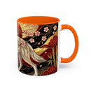 Sakura Wolf Stained Glass Style Mug