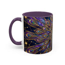 Celestial Peacock Stained Glass Style Mug