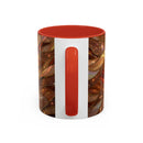 Amber Bulldog Stained Glass Style Mug