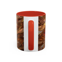 Amber Bulldog Stained Glass Style Mug