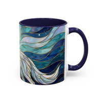 Moonlit Wolf Stained Glass Style Mug