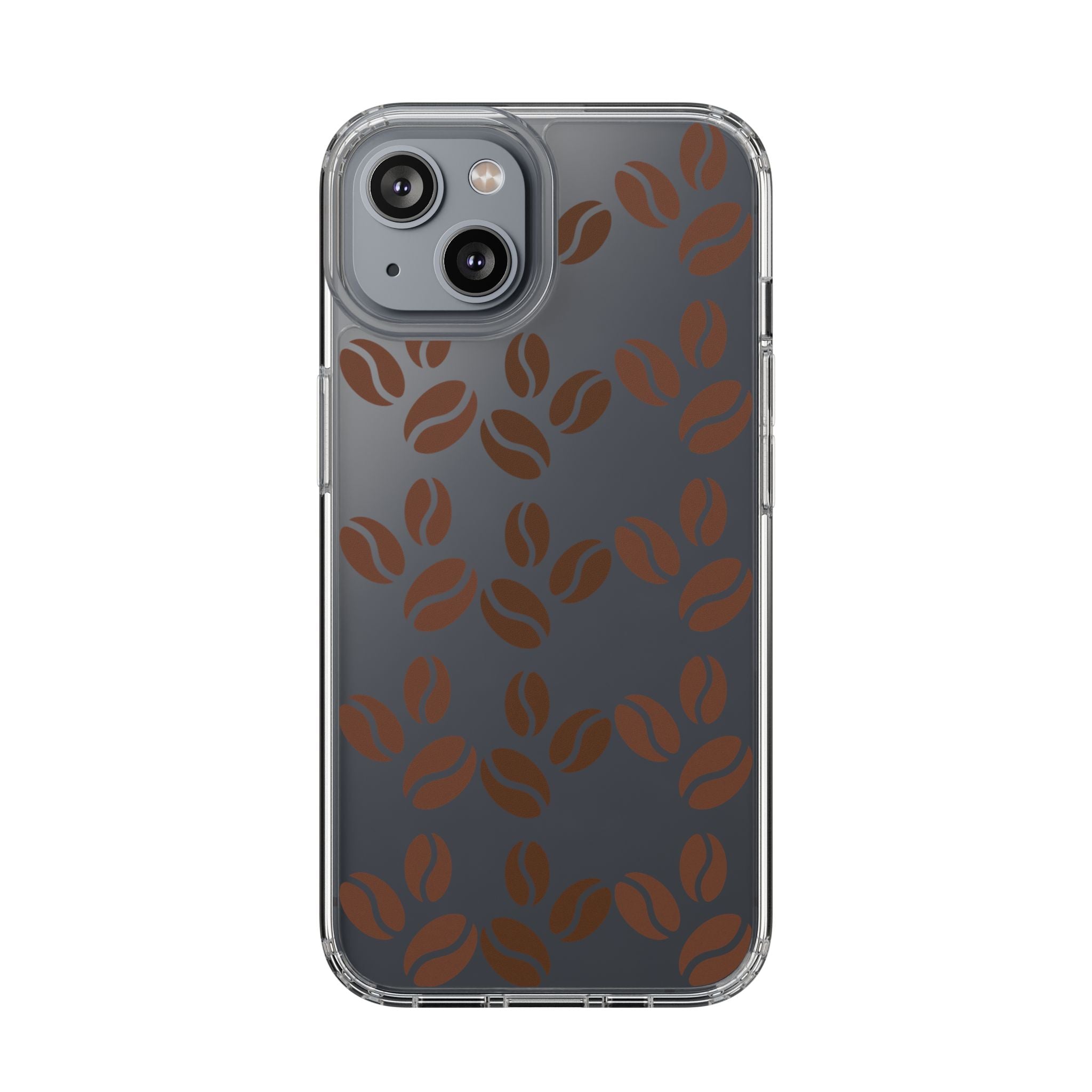 Coffee Beans Clear Phone Case