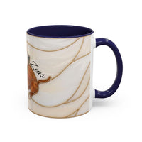Custom Dog Portrait Stained Glass Style Mug
