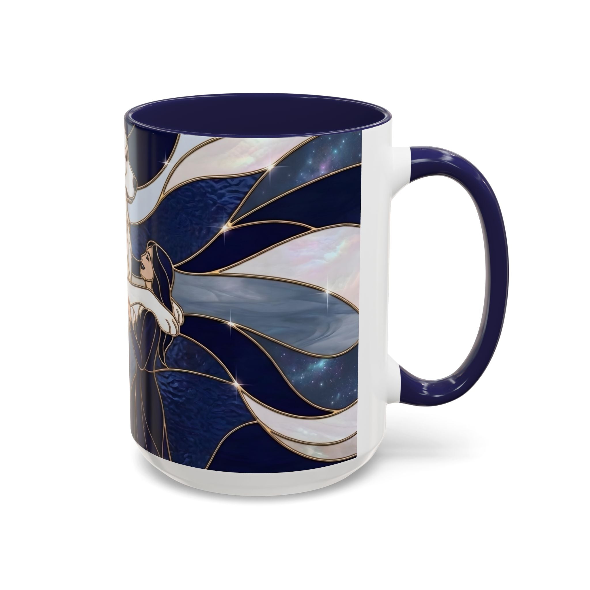 Faithful Friend Great Pyrenees Stained Glass Style Mug