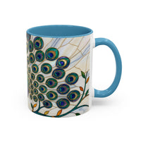 Classic Peacock Stained Glass Style Mug