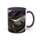 Obsidian Wolf Stained Glass Style Mug