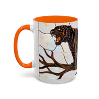 Midnight Tiger Stained Glass Style Mug