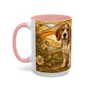 Blossom Beagle Stained Glass Style Mug