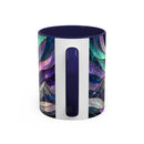 Aurora Peaks Great Pyrenees Stained Glass Style Mug
