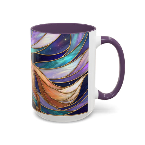 Aurora Fox Stained Glass Style Mug