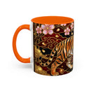 Sakura Tiger Stained Glass Style Mug