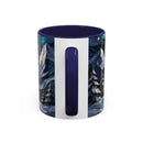 Mountain Guardian Great Pyrenees Stained Glass Style Mug