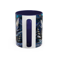 Mountain Guardian Great Pyrenees Stained Glass Style Mug