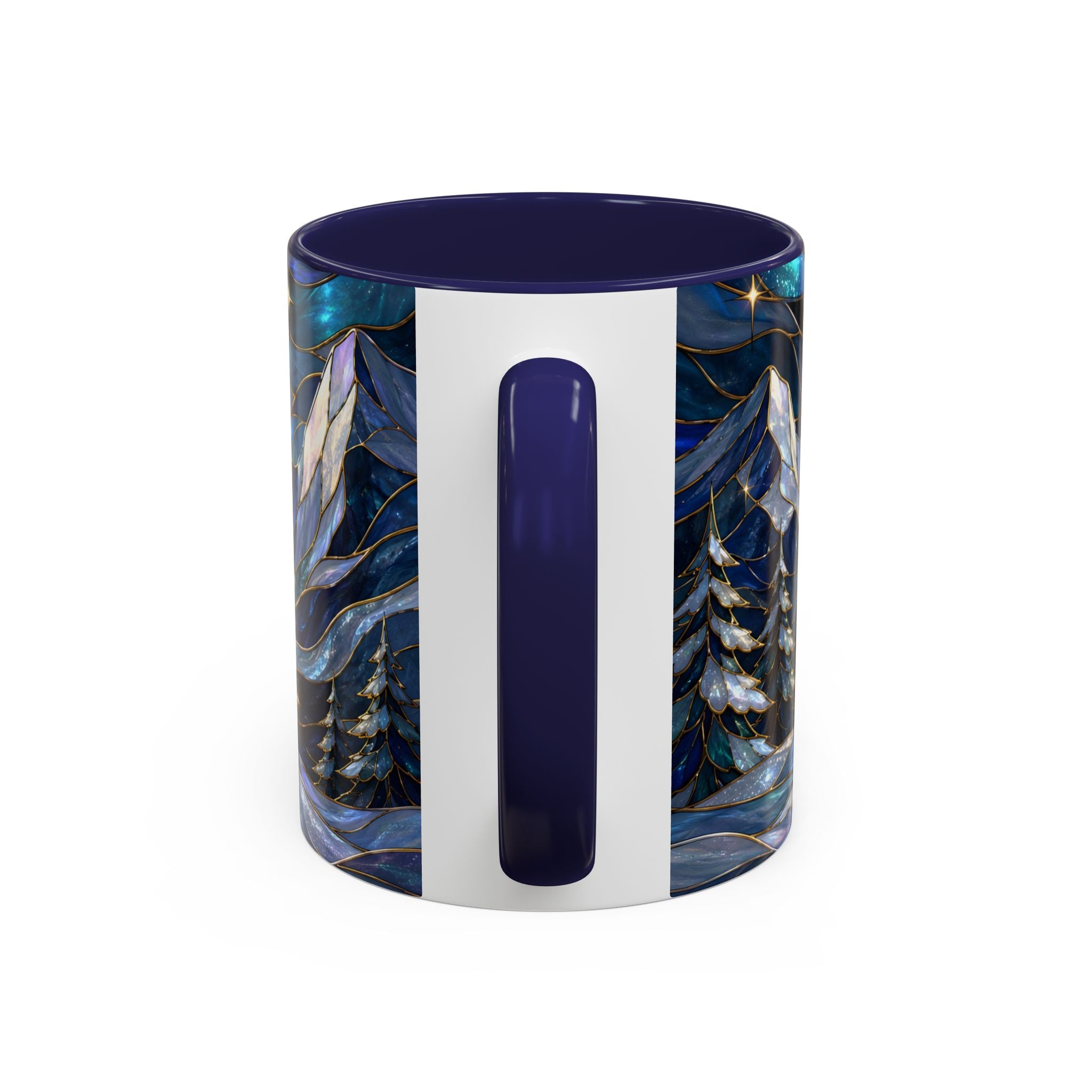 Mountain Guardian Great Pyrenees Stained Glass Style Mug