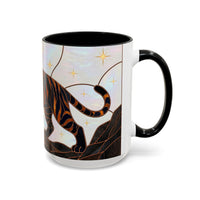 Midnight Tiger Stained Glass Style Mug