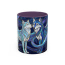 Wolf Kiss Stained Glass Style Mug