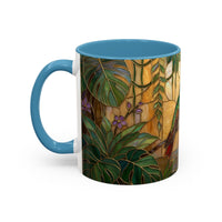 Tropical Hummingbird Stained Glass Style Mug