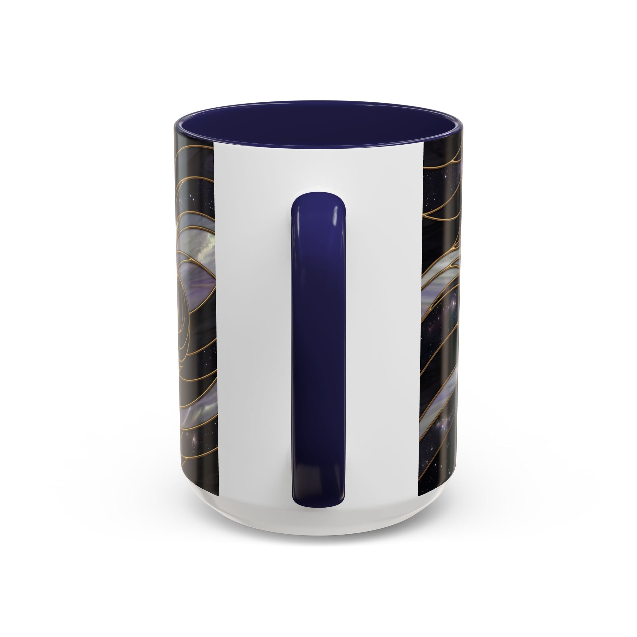 Obsidian Wolf Stained Glass Style Mug