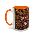 Sakura Peacock Stained Glass Style Mug