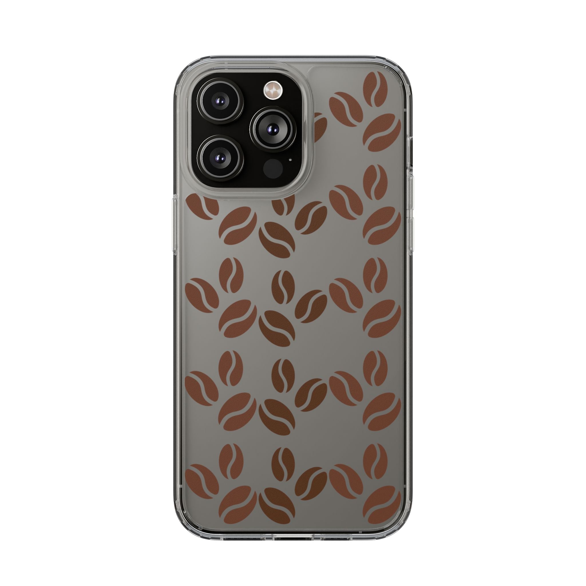 Coffee Beans Clear Phone Case