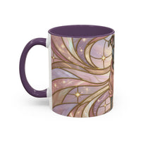 Pink Starlight Staffy Stained Glass Style Mug