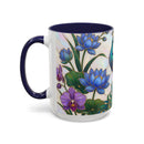 Blooming Peacock Stained Glass Style Mug