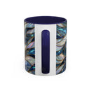 Sapphire Glow French Bulldog Stained Glass Style Mug
