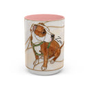 Custom Dog Portrait Stained Glass Style Mug
