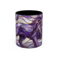 Purple Lion Stained Glass Style Mug