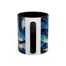 Northern Glow Wolf Stained Glass Style Mug