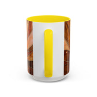 Honey Glow Hummingbird Stained Glass Style Mug