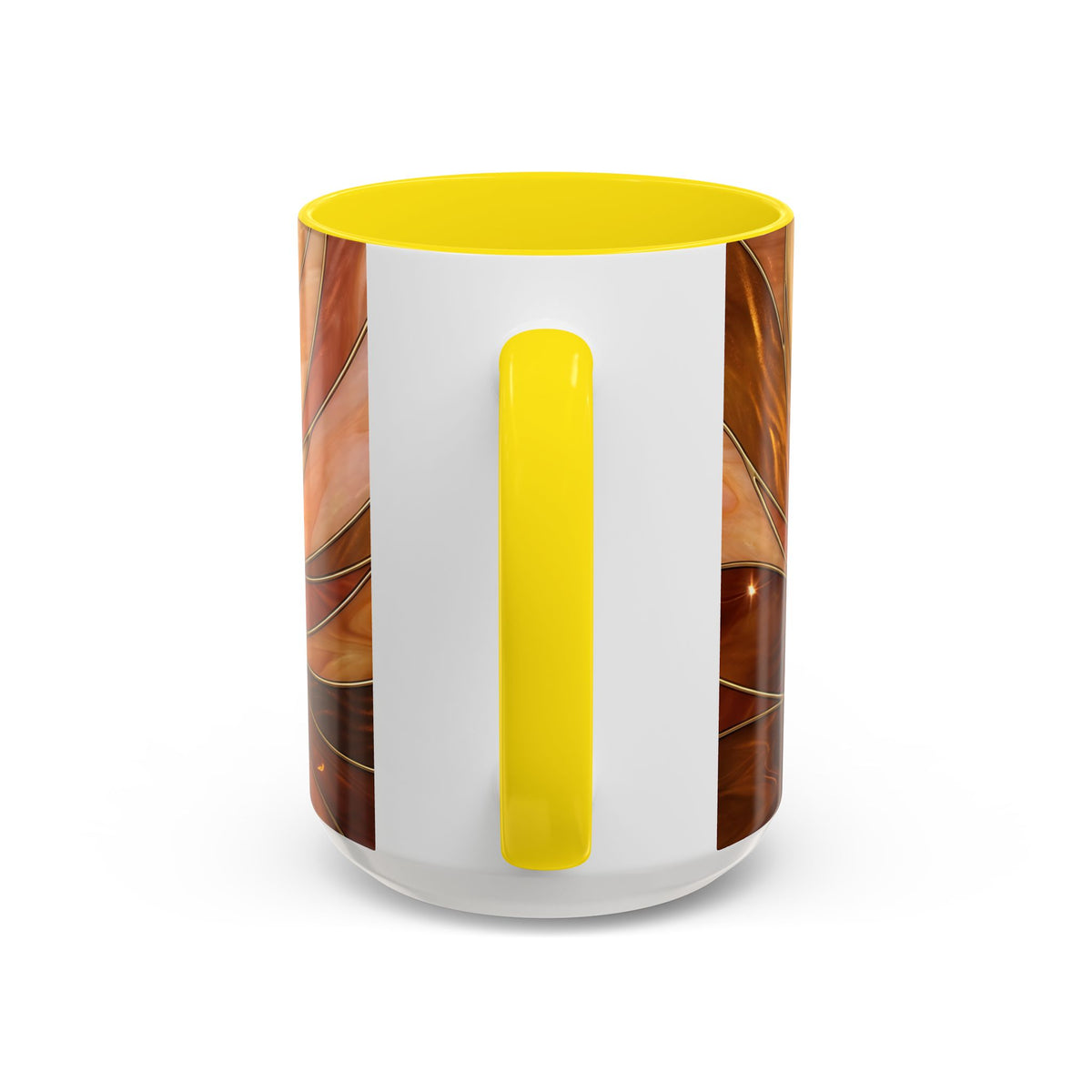 Honey Glow Hummingbird Stained Glass Style Mug