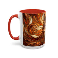 Ember Wolf Stained Glass Style Mug