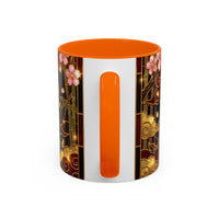 Sakura Lion Stained Glass Style Mug