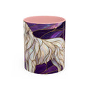 Amethyst Great Pyrenees Stained Glass Style Mug