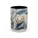 Moonlight Great Pyrenees Stained Glass Style Mug