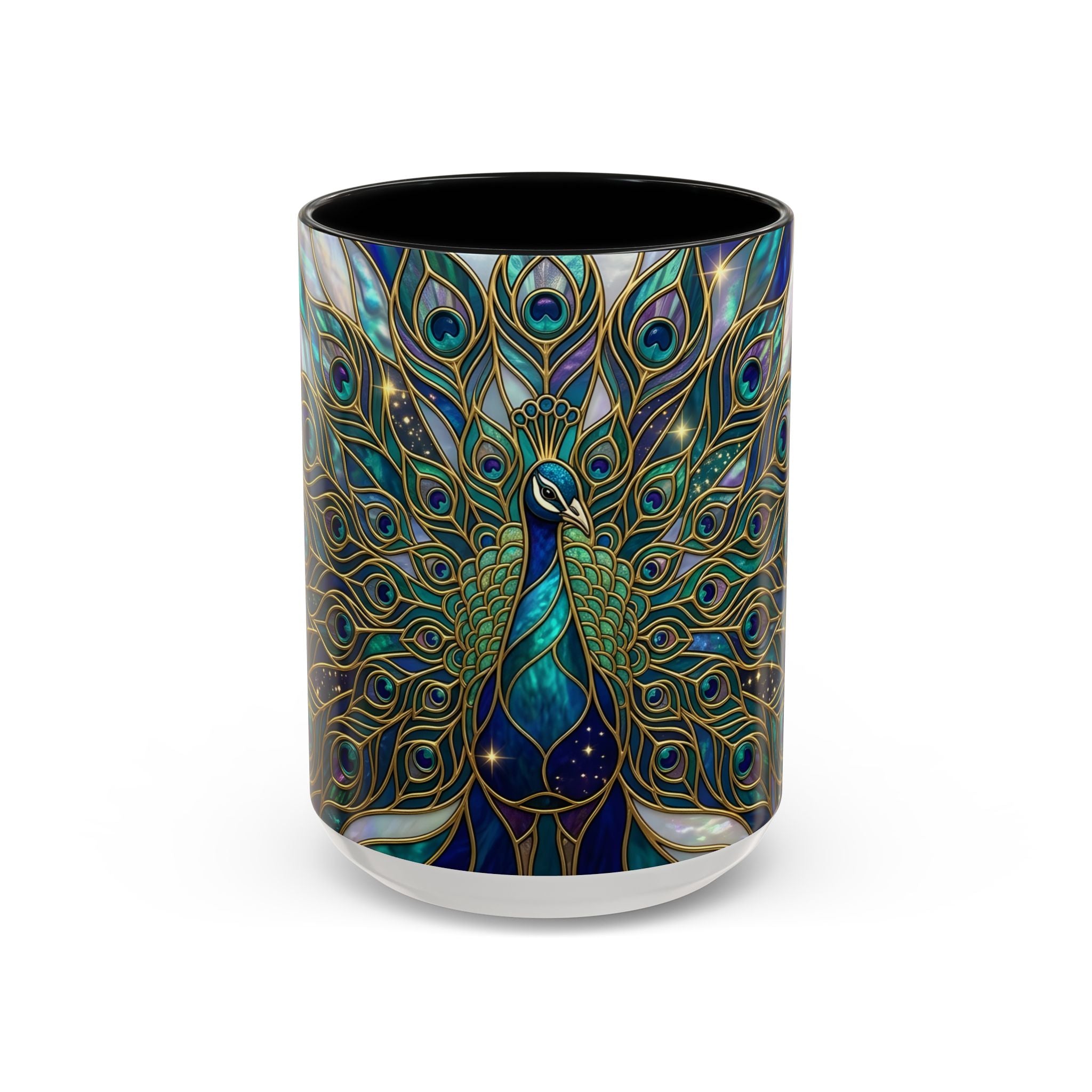 Peacock Stained Glass Mug