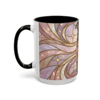 Pink Starlight Staffy Stained Glass Style Mug