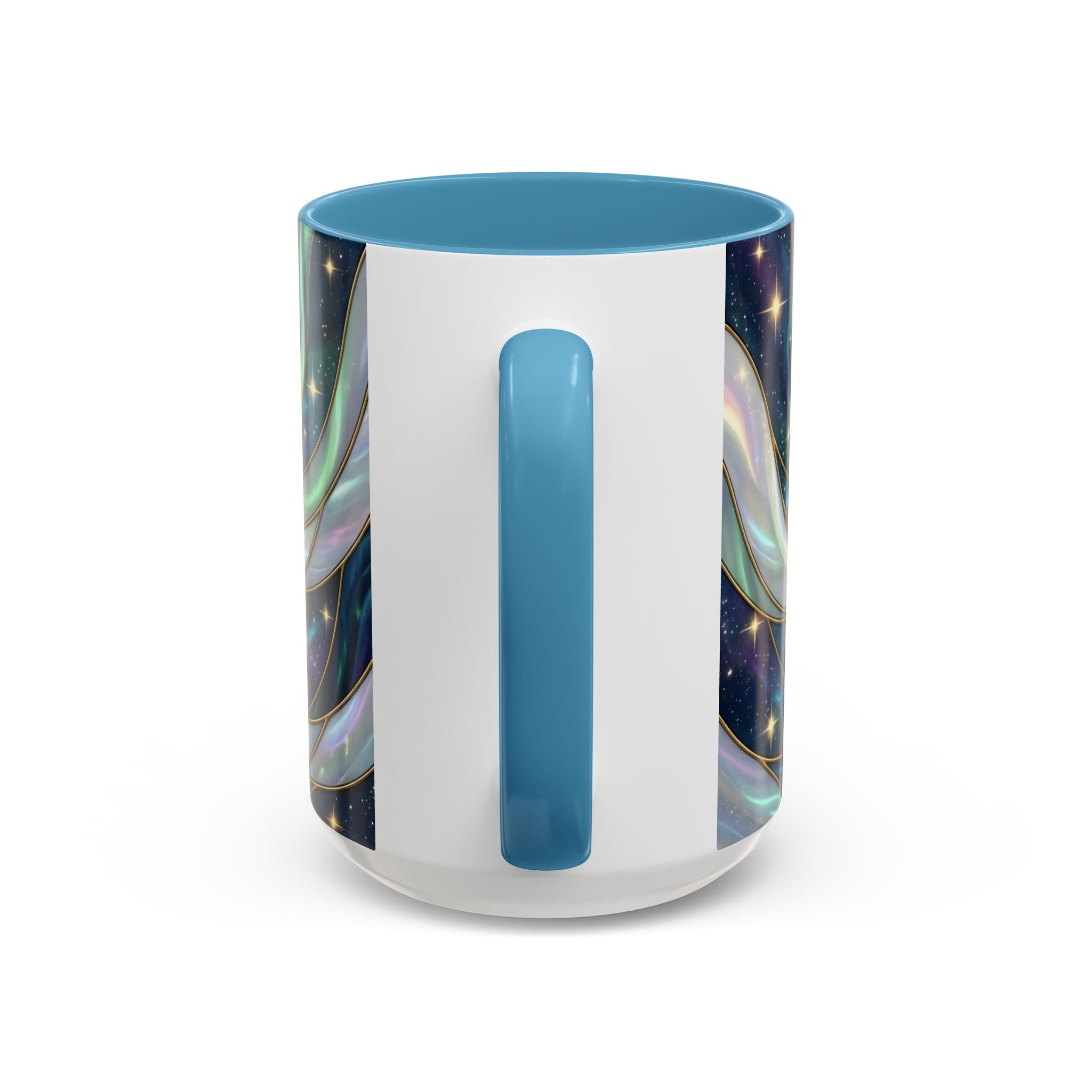 Aurora Glow Staffy Stained Glass Style Mug