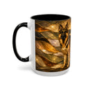 Golden German Shepherd Stained Glass Style Mug