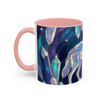 Crystal Wolf Stained Glass Style Mug