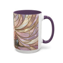 Pink Starlight Staffy Stained Glass Style Mug