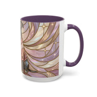 Pink Starlight Staffy Stained Glass Style Mug