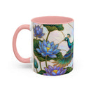 Flying Peacock Stained Glass Style Mug