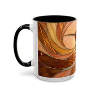 Honey Glow Hummingbird Stained Glass Style Mug