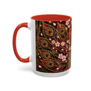 Sakura Peacock Stained Glass Style Mug